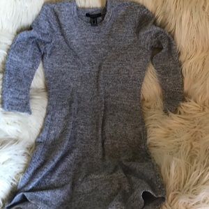 Gray short long sleeve dress